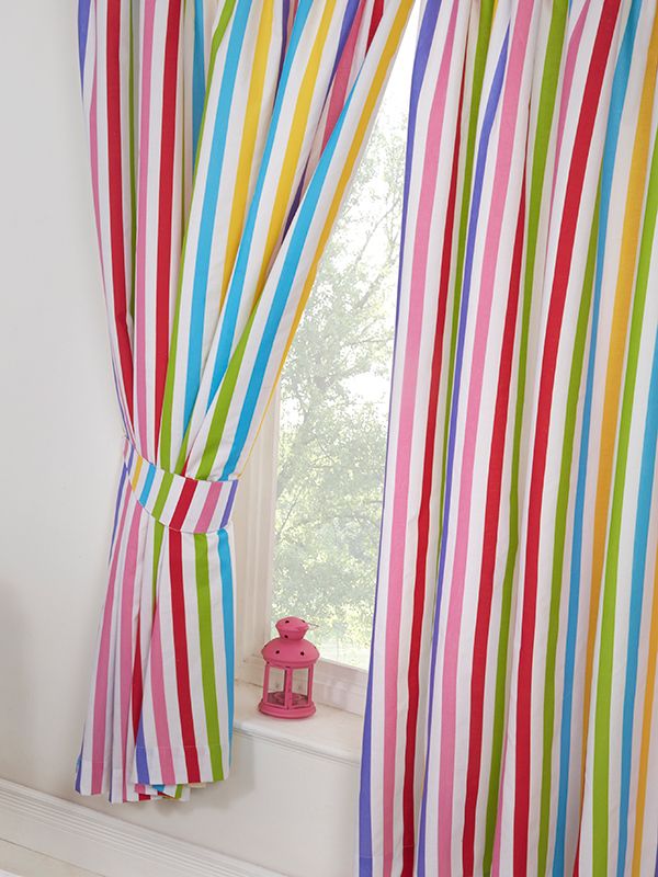 Rainbow Sky Striped Junior Toddler Bed Fitted Sheet and Pillowcase Set