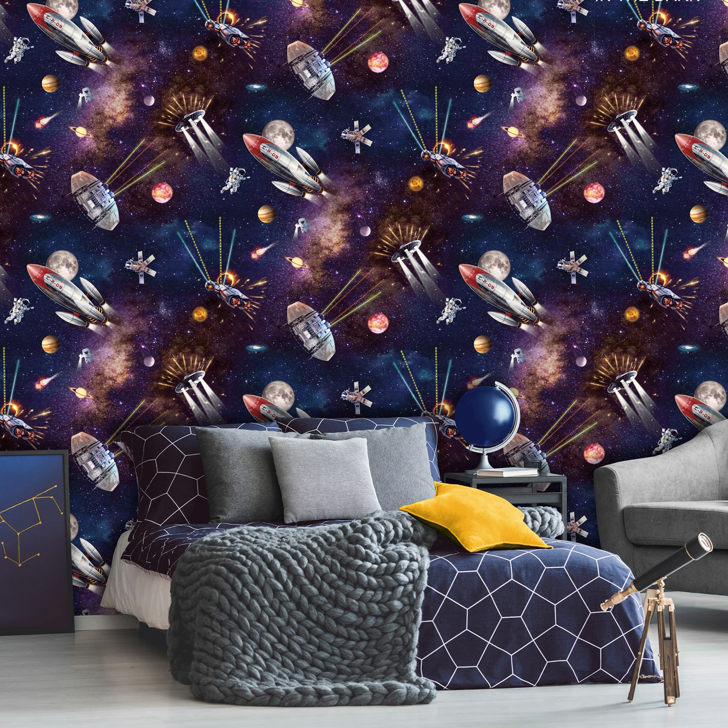How To Create A Space Themed Children’s Bedroom From Out Of This World