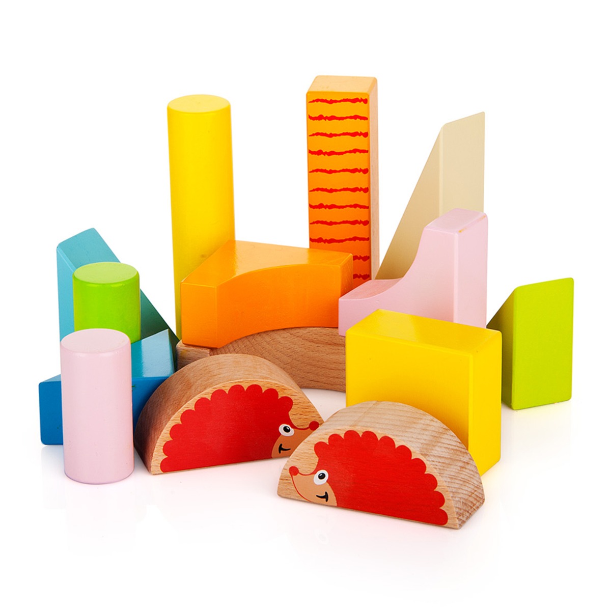 Leomark Wooden Hedgehog Walker with Blocks