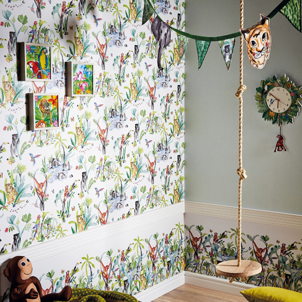 Jungle Mania Wallpaper Multi Arthouse 696008
