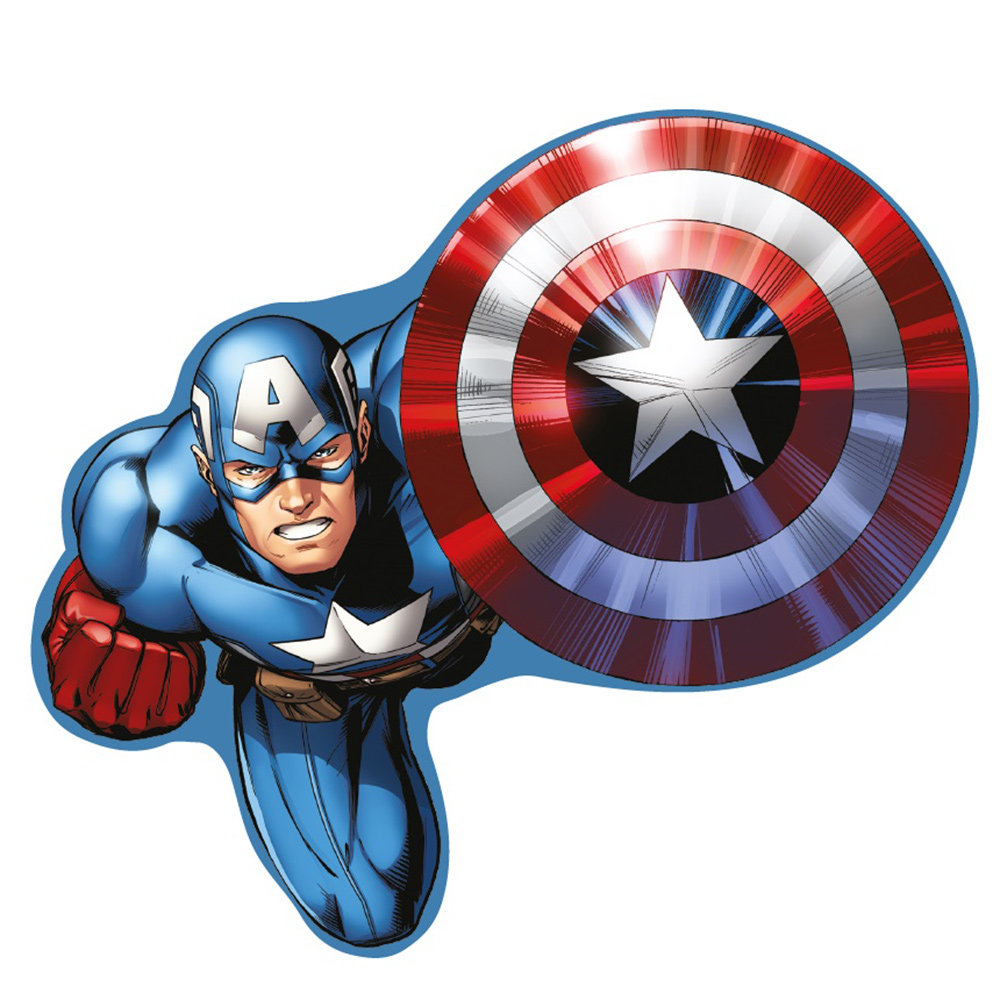 Marvel Avengers Captain America Shaped Cushion