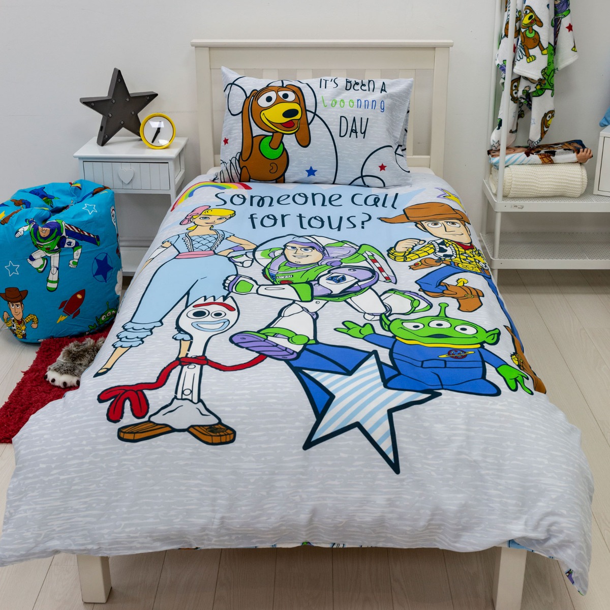 Toy Story 4 Roar Single Duvet Cover and Pillowcase Set
