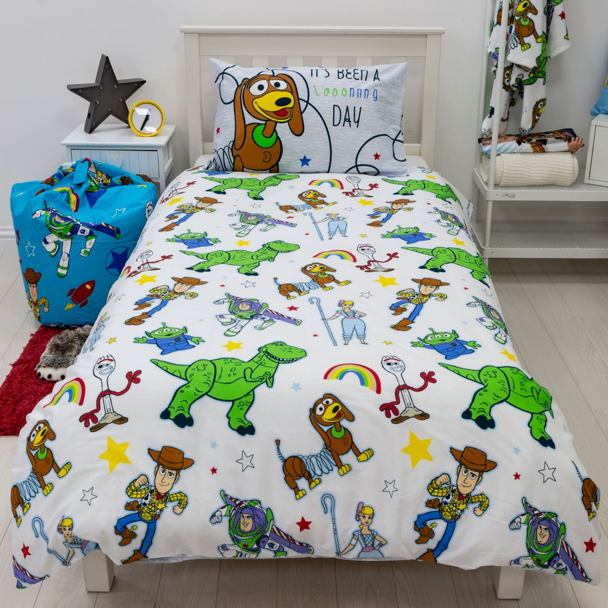 Toy Story 4 Roar Single Duvet Cover and Pillowcase Set