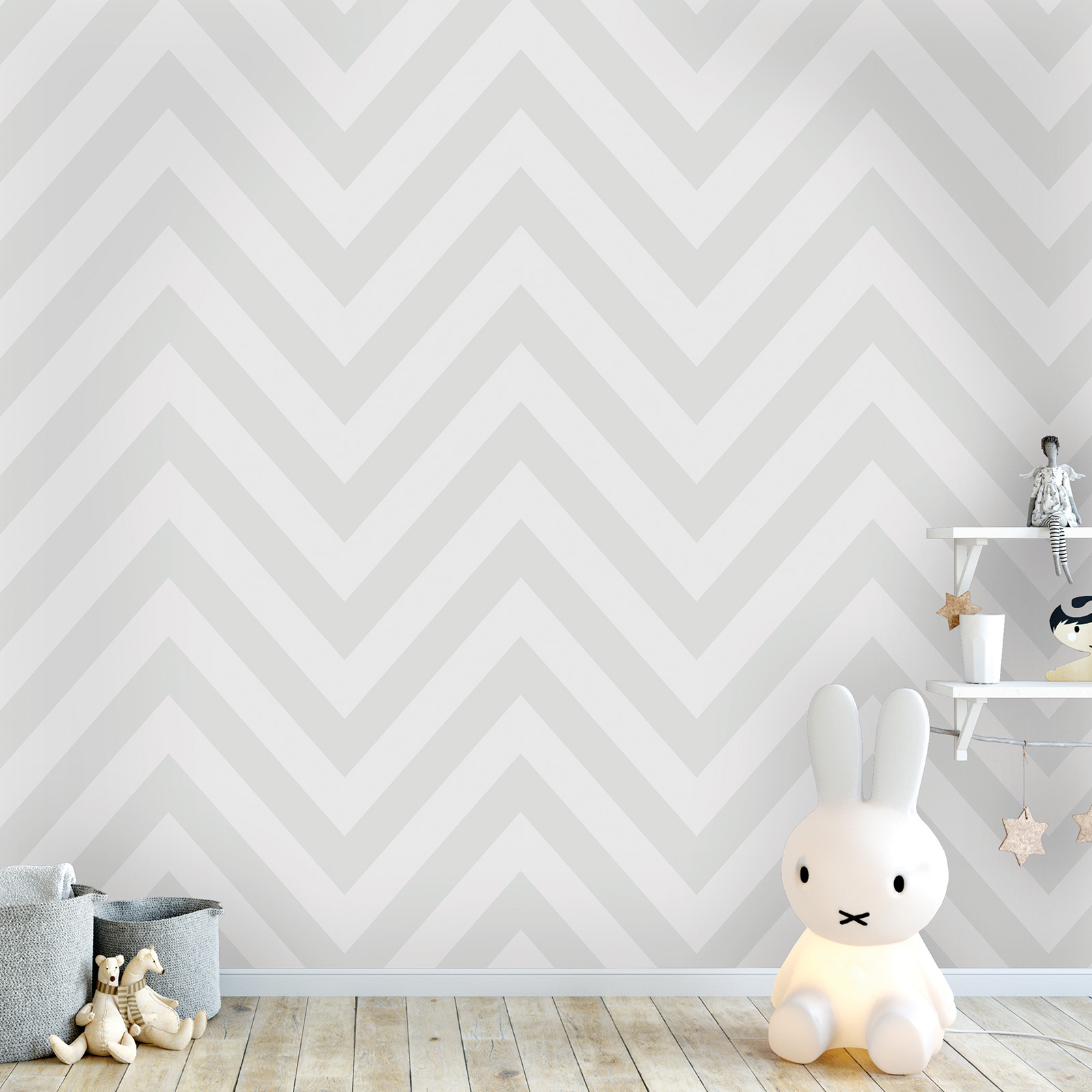 Chevron Zig Zag Wallpaper Grey Holden 12571