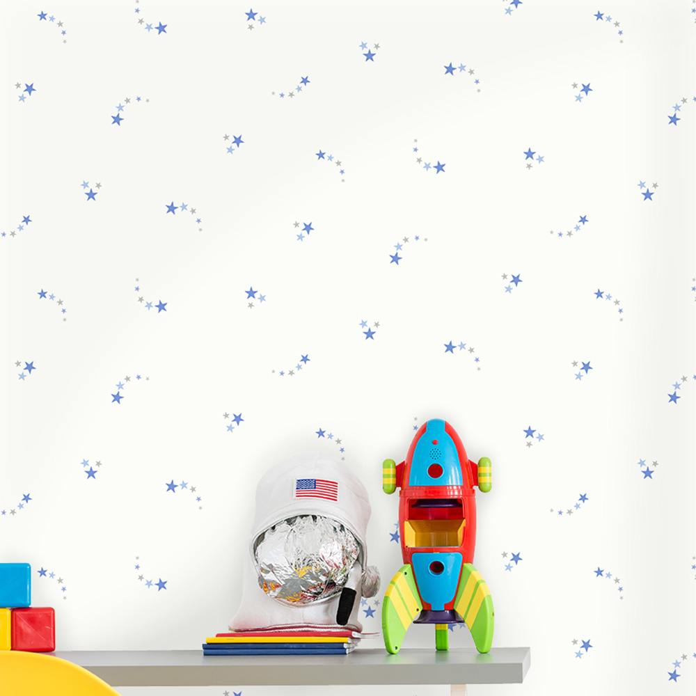 Shooting Stars Wallpaper Blue Holden 12590