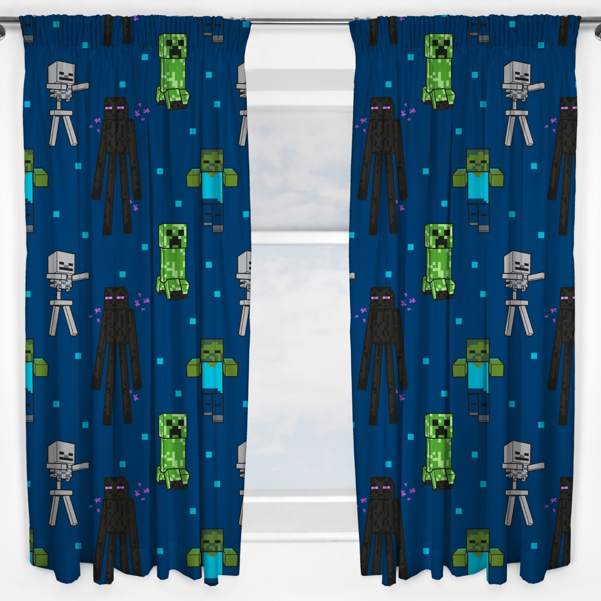 Minecraft Creeps Curtains