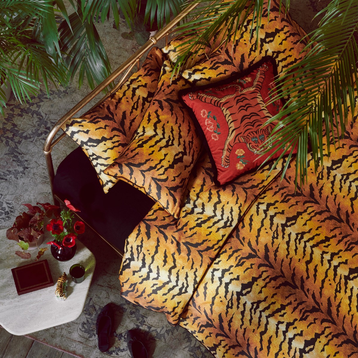Paloma Home Tiger Gold Duvet Cover and Pillowcase Set