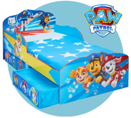 Paw Patrol Toddler Bed with drawers